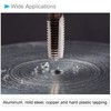 CoCud Hand Threading Taps, M20 x 2.5 Thread, Metric Alloy