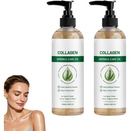 Aceite de colágeno hidratante para el cuerpo y después de la ducha, aceite corporal hidratante antiedad, aceites de colágeno para después del baño que reafirman la piel, líneas de expresión. (2PCS)