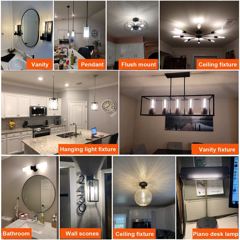LiteHistory T10 LED bulb 6W Equal E26 LED Bulb 60