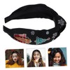 TOVINANNA Elegant Wide Knot Xmas Headband Festive Hair Accessories for