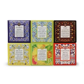Greenwich Bay Trading Company Spring Garden Bloom Flower Shea Butter Soap Gift Set – Floral Shea Butter Soap Set of Six – Luxurious, Moisturizing, and Perfect for Gifting, 1.9oz (Destination)