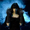 Long Finger Claw with Black Gloves for Women Scary Vampire