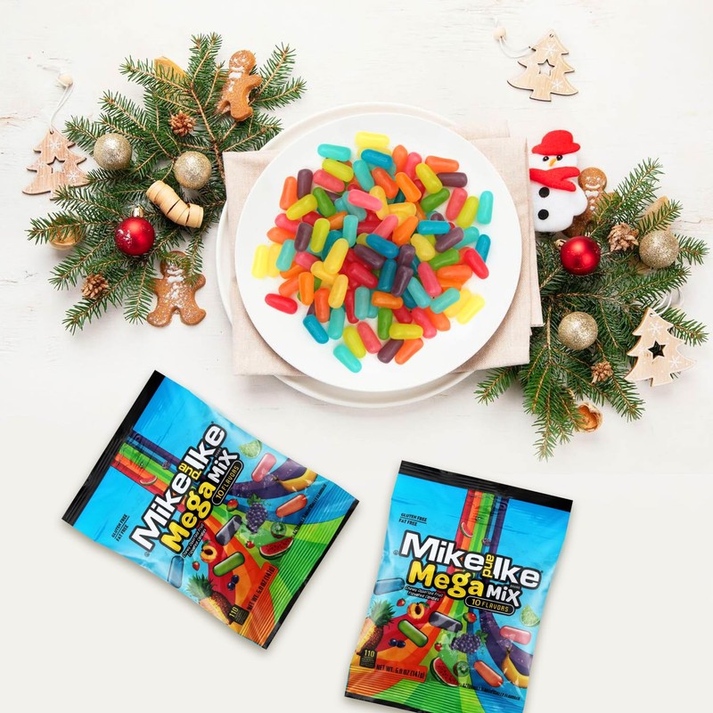 Mike n Ike Mega Mix 5 oz Each, 4 Pack