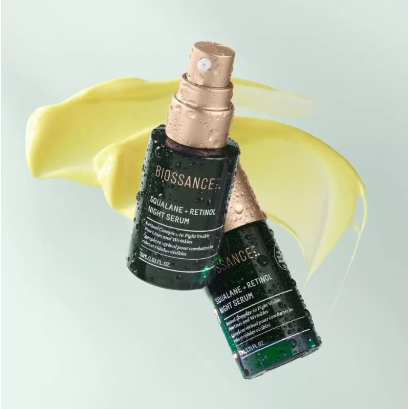 Biossance Squalane + Retinol Night Serum 30ml - Anti-Aging, Hydrating,