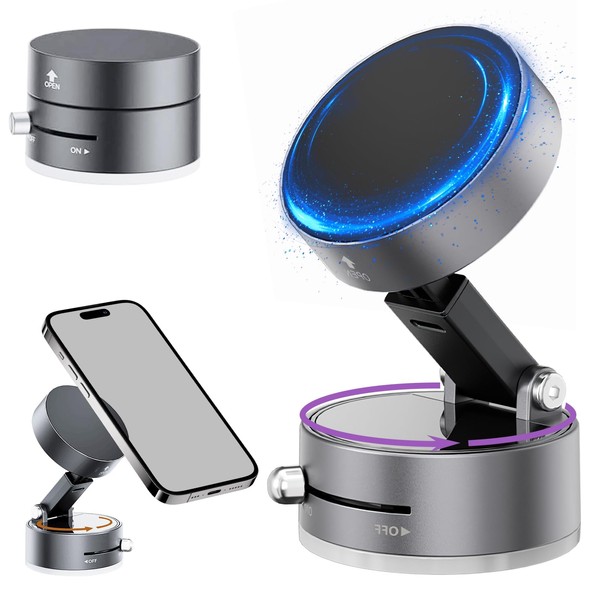 Daioai 2025 Upgrated Vacuum Magnetic Suction Phone Holder, Hands-Free Magnetic