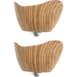 GALPADA Tapas para Ollas Perillas de Repuesto Diseño de Veta de Madera, Plástico Resistente, 2 Piezas, Fáciles de Limpiar, para Cocina