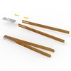 SKOTTI Tongs 3-Piece Stainless Steel Barbecue Tongs with Integrated Bottle
