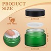 Glass Jars with Lids,Eco-Friendly Cosmetic Containers with Airtight Black Lids