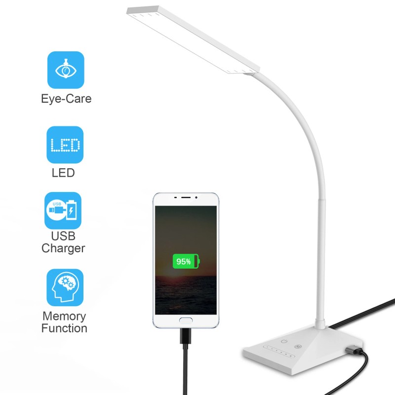 KOOTION 12 W 72 LED Dimmable USB Touch Sensor Gooseneck