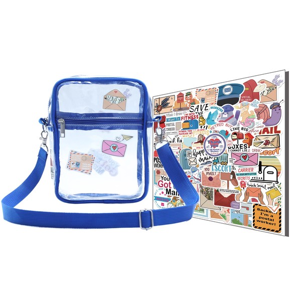 CINKCO Postman Bag+50 pcs Mailman Stickers (2 in 1) Mail