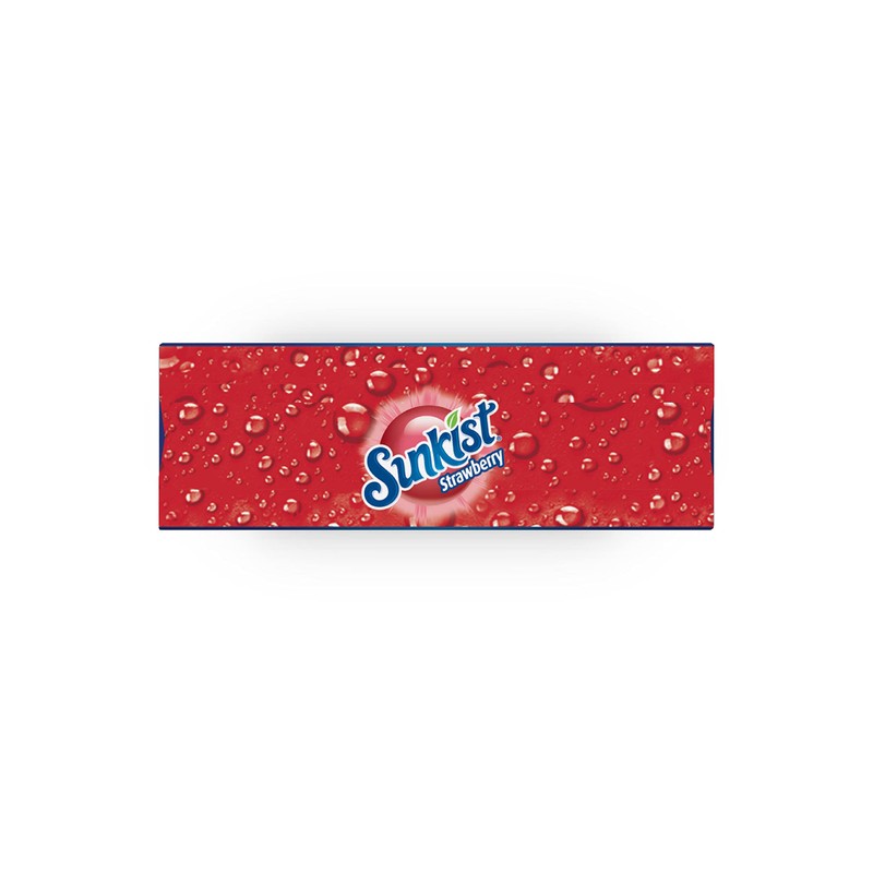 Sunkist Singles-To-Go Drink Mix, Strawberry, Non-Carbonated, Low-Calorie, Zero Sugar, 6
