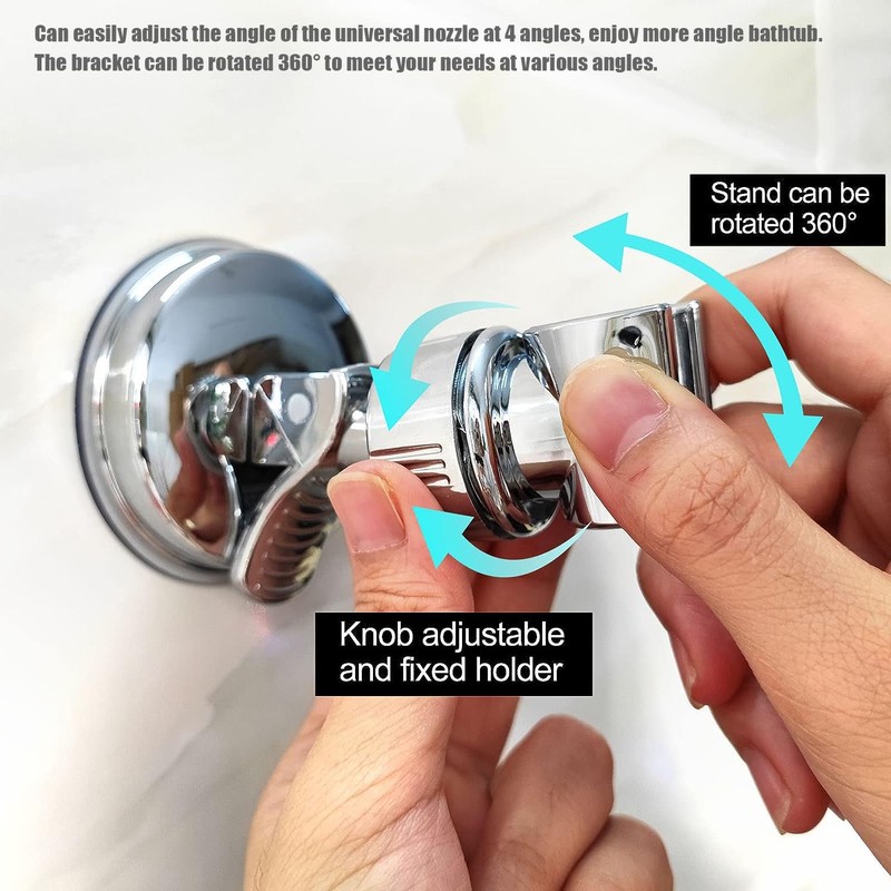 Norhogo Suction Cup Adjustable Removable Shower Wall Mounted Bracket, hower