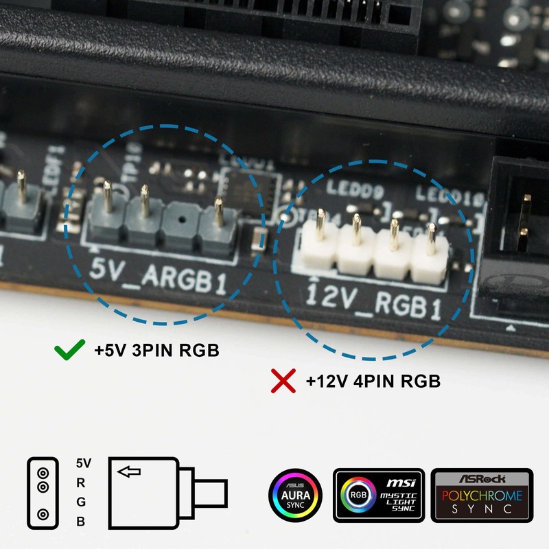 5 V 3 Pin Addressable RGB 1 to 4 Splitter