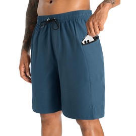 APTRO Men's Swim Trunks with Compression Liner Bathing Suit Quick Dry Swim Shorts MP380 L