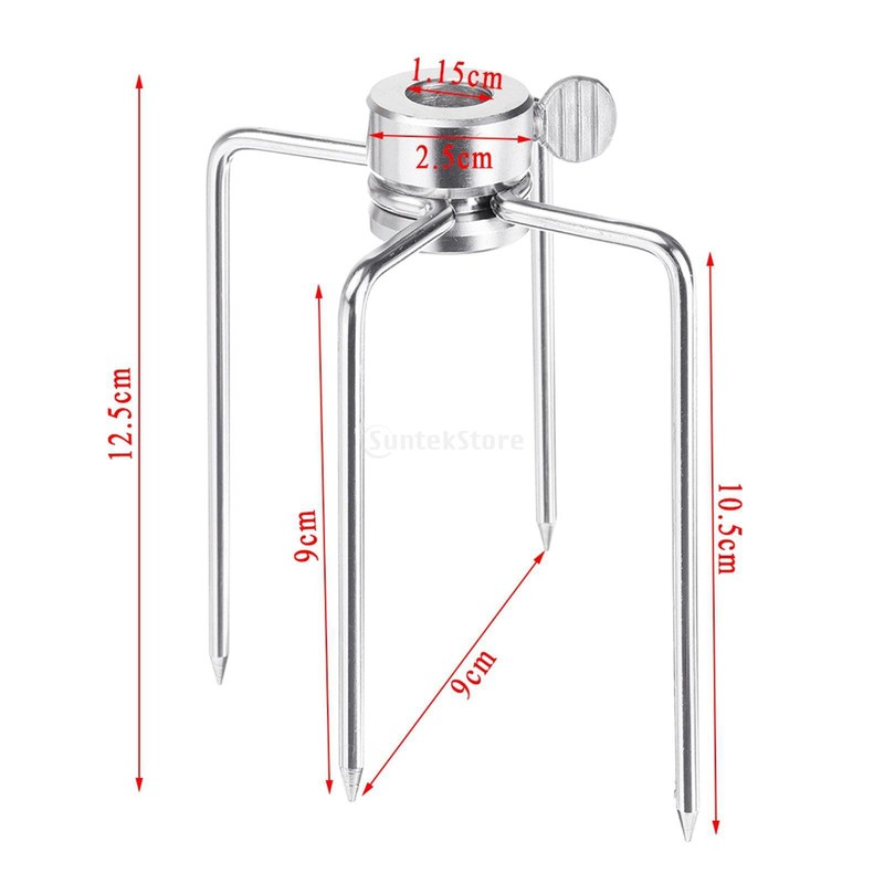 PIQIUQIU 2 Meat Clips for Rotisserie Forks Universal Stainless Steel