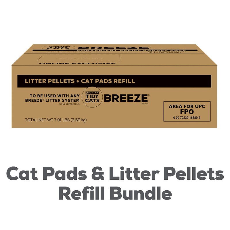 Purina Tidy Cats Breeze Litter System Cat Refill Bundle -