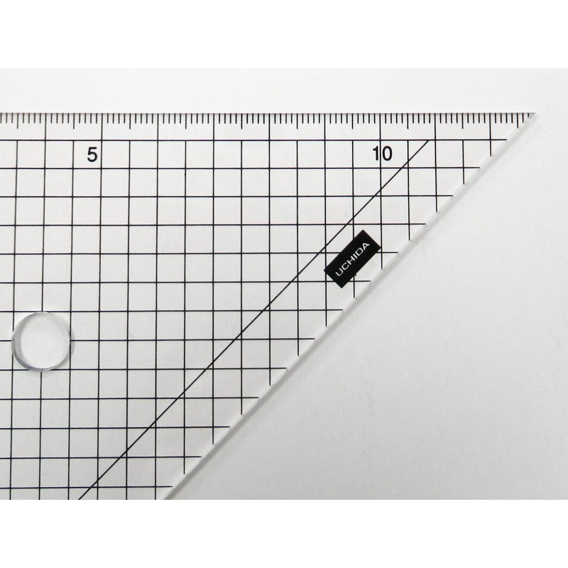 Uchida Drafting Device 7-470-0002 Triangle Ruler, 5.1 x 7.1 x