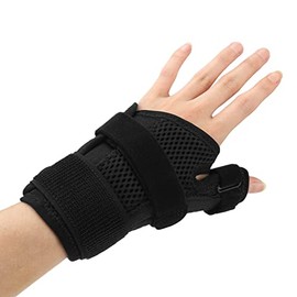 Férula Estabilizadora para la Muñeca del Pulgar con Diseño de 3 Correas de Sujeción, Soporte para el Dedo en Gatillo, Férula Reversible para la Muñeca del Pulgar - Ajuste de