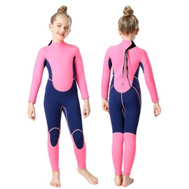 REALON Wetsuit Kids Boys Girls Toddler Youth, Full Child Wet Suit Neoprene Thermal Swimsuits 2.5mm and 3mm Back Zipper Long Sleeve for Swimming Diving Surfing Water Sprot