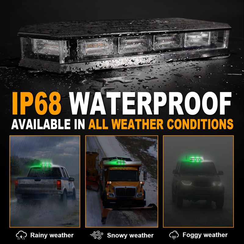 ASPL 16.5 Inch Roof Top Beacon Emergency Strobe Light with