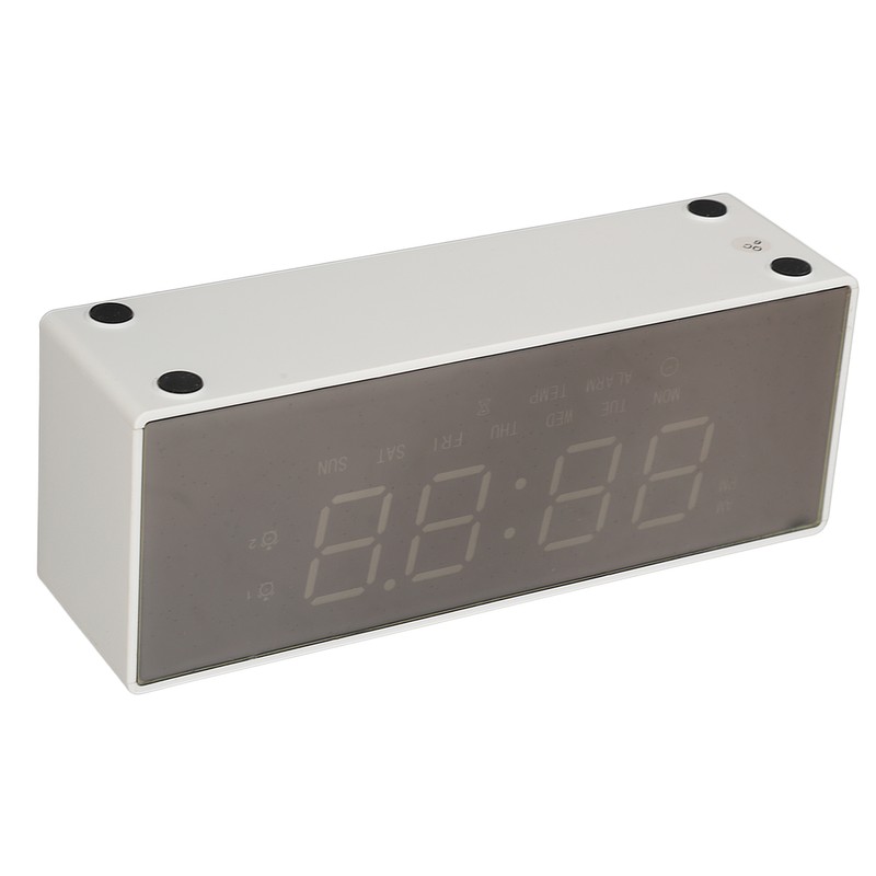 Digital Mirror Alarm Clock Multifunctional LED Mirror Electronic Clocks for