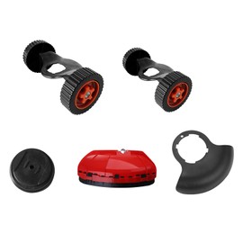 QIXIAMO Upgraded Grass Trimmer Wheels Cordless Mower Wheels Replacement Parts Auxiliary Tools Electric Mower Accessory