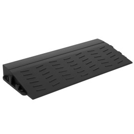 Cabilock Threshold Ramp Robot Vacuum Cleaner Threshold Ramp Pad Rise Curb Ramp Doorway Plastic Threshold Strip for Indoor Entrance Wheelchair Scooter, Black