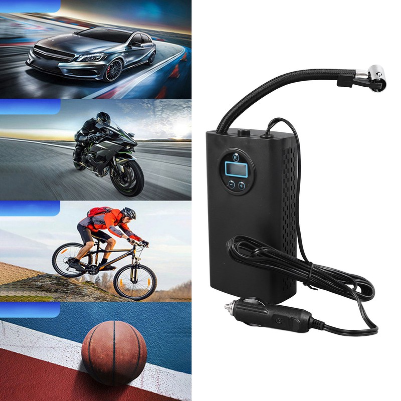 Car Tire Inflator Digital Display Portable Wired Inflation Pump for