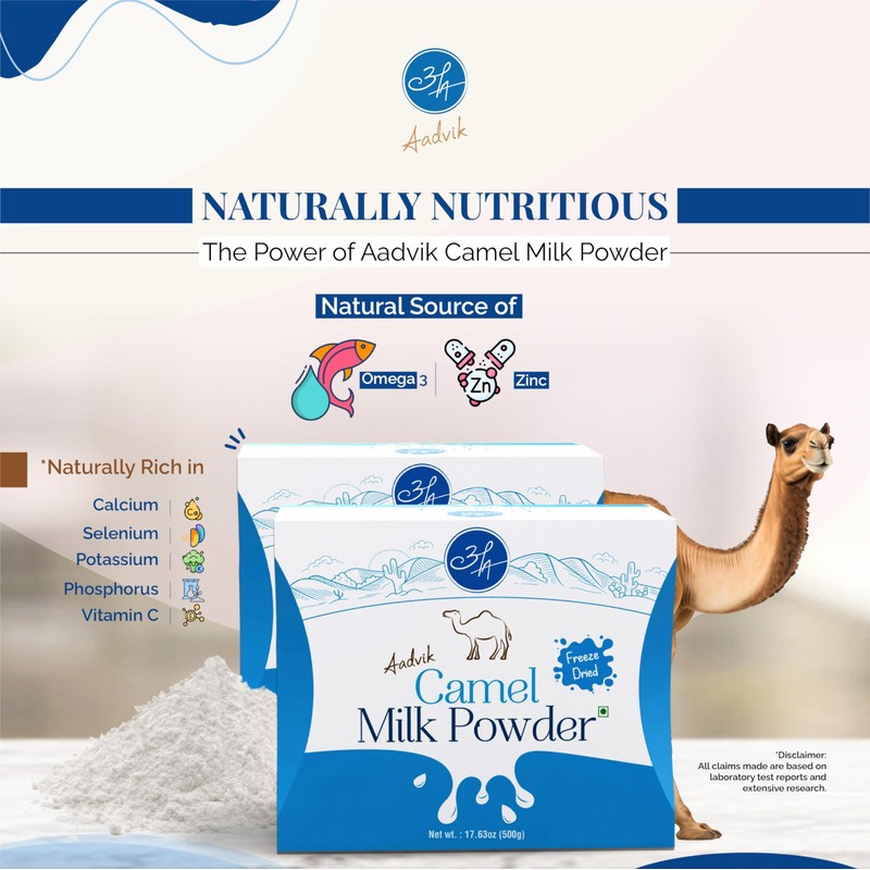 Aadvik Freeze Dried Camel Milk Powder | Pasture Grazed |