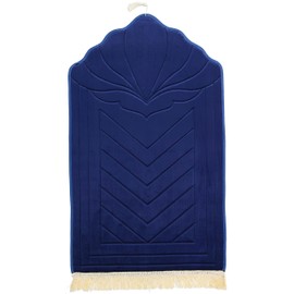 Prayer mat Thick - Thick Prayer Rug - Extremely Comfortable Islamic Prayer mat - Tapis de priere musulman - Blue