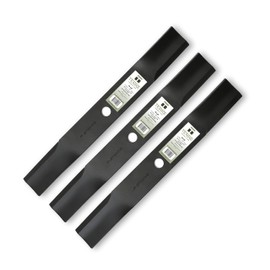 Terre Products, 3 Pack High Lift Lawn Mower Blades, 60 Inch Decks, Compatible with John Deere 160, 260, 400, 420, 430, 655, 755, 855, 4010, and More, Replacement for AM100538, M141785, M87622