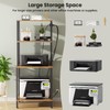 Printer Stand with Charging Station, 49"Tall 4-Tier Printer Stand with