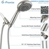 G-Promise Handheld Shower Head High Pressure 6 Spray Settings, Detachable