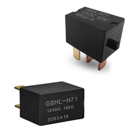 Polcatay 2 PCS AC Relays, 4 Pin 12V G8HL-H71 Waterproof Heavy Duty Multi-Purpose Relay, Plug and Play Modified Relay Assembly, Compatible with Honda Accord Civic Odyssey CR-V (Black)