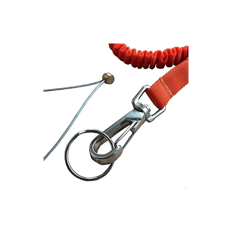kangyuan 2pcs BUNGEE LEASH CORD Fabric Safety Cord Spring Snap