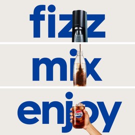 SodaStream Terra Sparkling Water Maker (White) with CO2 and Dishwasher Safe Bottle