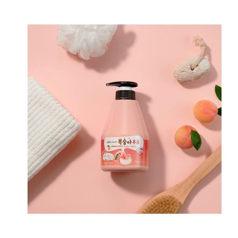KWAILNARA Peach Milk Softening Body Lotion 560g (Pack of 1)
