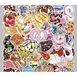 Unbranded 10 Random Colorful Snake Stickers