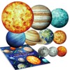 Evergreen Goods Glow in the Dark Solar System Stickers, Bright