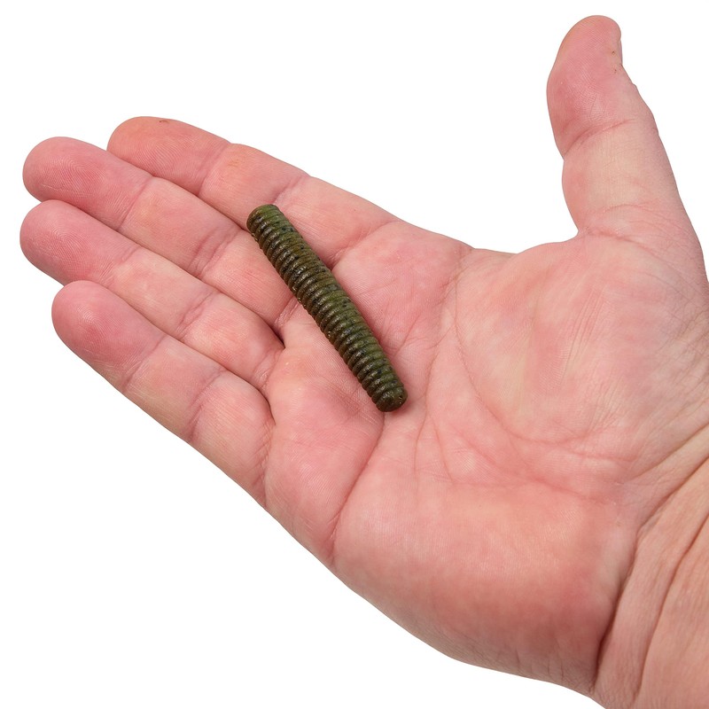 Berkley PowerBait MaxScent Fishing Soft Bait, Green Pumpkin/Watermelon, 2 3/4"
