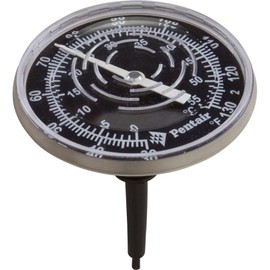Thermometer, Pentair, In-Line Nylon Wall,30-130 Deg, 1/2"mpt