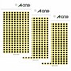 A-one EC07069-3 Color Labels, Black, Round, 0.2 inches (5 mm),
