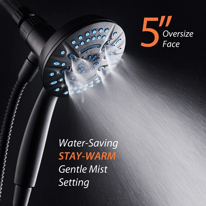 AquaCare Magneton High-Pressure 8-mode Handheld Shower Head with Magnetic Guidance