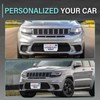 GRUOIZ Quick Install Front License Plate Holder Compatible with Jeep