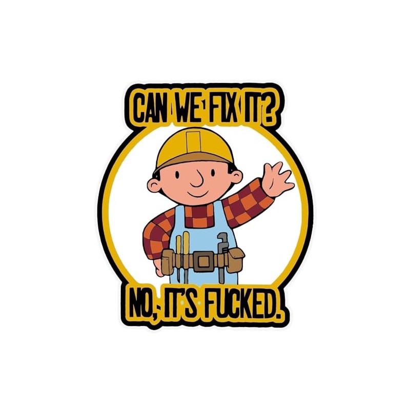 NTICKER 3pcs Can We Fix It? Bob Funny Hard Hat