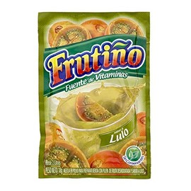 FRUTIÃO Lulo Fruit Powdered Drink Mix (Box of 20 Pouches, Makes 2lt/Pouch) - Refresco InstantÃ¡neo NARANJILLA - Imported from Colombia.