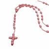 Rosa Rosario Con Nudos Hecho A Mano Knotted Rosary 100%
