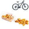 GUB 50Pcs Aluminium Alloy Schrader Valve Cap Bicycle Tyre Nozzle