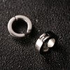 1 Par Clips de Oreja con Estilo de Acero Inoxidable