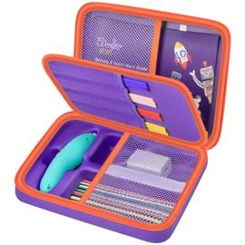 Case for 3Doodler Start+ Essentials (2023/2024) for 3D Pen Set for Kids, Art Activity Set Storage for Educational STEM Toy, Hold Plastic Filaments Strands, for DoodlePad and Cable - Box Only (Purple)